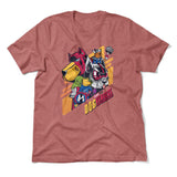 Dogvengers Men/Unisex T-Shirt in Heather Mauve color