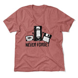 Never Forget The Old Stuff Men/Unisex T-Shirt in Heather Mauve color