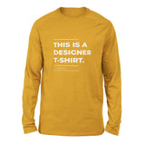 Designer Tshirt Men/Unisex Drop Shoulder Sweatshirt in Heather Mustard color