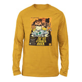 Cat Wars - The Vet Strikes Again Men/Unisex Drop Shoulder Sweatshirt in Heather Mustard color