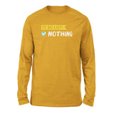 To Do List, Nothing Men/Unisex Drop Shoulder Sweatshirt in Heather Mustard color
