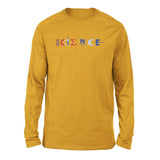 Science Lettering Men/Unisex Drop Shoulder Sweatshirt in Heather Mustard color