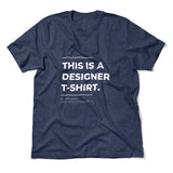 Designer Tshirt Men/Unisex T-Shirt in Heather Navy color