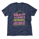 Not A Valid Argument Men/Unisex T-Shirt in Heather Navy color