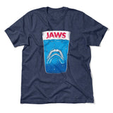 Jaws Teeth Men/Unisex T-Shirt in Heather Navy color