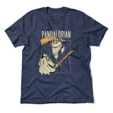The Pandalorian Men/Unisex T-Shirt in Heather Navy color