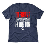 Weekdays Should Come With A Ff Button Men/Unisex T-Shirt in Heather Navy color
