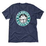 Starpugs Coffee Men/Unisex T-Shirt in Heather Navy color