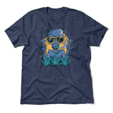 Alien Joint Men/Unisex T-Shirt in Heather Navy color