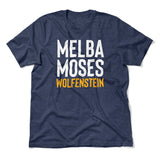 Melba Moses Wolfenstein Men/Unisex T-Shirt in Heather Navy color