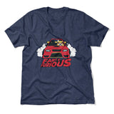 Fart And Furious Men/Unisex T-Shirt in Heather Navy color
