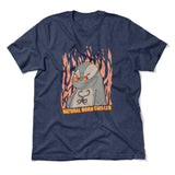 Natural Born Chiller Men/Unisex T-Shirt in Heather Navy color