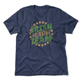 Irish Drinking Team Men/Unisex T-Shirt in Heather Navy color