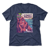 Coast Malone Men/Unisex T-Shirt in Heather Navy color