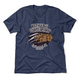 Krugers Barbershop Men/Unisex T-Shirt in Heather Navy color