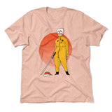 Kill Bill Mrs.santa Men/Unisex T-Shirt in Heather Peach color