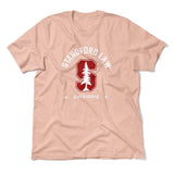 Stanford Law, Just Kidding Men/Unisex T-Shirt in Heather Peach color
