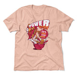 Power Loops Men/Unisex T-Shirt in Heather Peach color