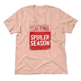 Spoiler Alert Men/Unisex T-Shirt in Heather Peach color