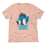 Master Hedgehog Men/Unisex T-Shirt in Heather Peach color