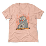 Natural Born Chiller Men/Unisex T-Shirt in Heather Peach color