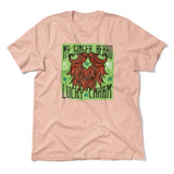 My Ginger Beard Is My Lucky Charm Men/Unisex T-Shirt in Heather Peach color