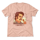Nachos Drug Lord Men/Unisex T-Shirt in Heather Peach color