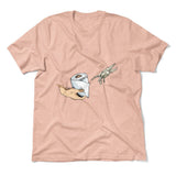Creation Of Adam - Toilet Paper Men/Unisex T-Shirt in Heather Peach color