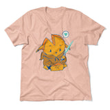 Baby Gouda Men/Unisex T-Shirt in Heather Peach color