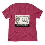 Why Science Teachers Should Not Be Given Playground Duty Men/Unisex T-Shirt in Heather Raspberry color
