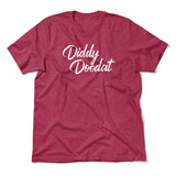 Diddy Doodat Men/Unisex T-Shirt in Heather Raspberry color