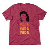 Yada-yada-yada Men/Unisex T-Shirt in Heather Raspberry color