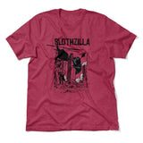 Slothzilla Men/Unisex T-Shirt in Heather Raspberry color