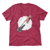 Creation Of Adam - Motorcycle Men/Unisex T-Shirt in Heather Raspberry color