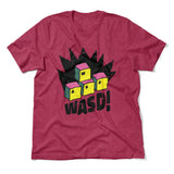 WASD Keyboard For Gamers Men/Unisex T-Shirt in Heather Raspberry color