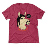 Kendrick Llama Men/Unisex T-Shirt in Heather Raspberry color
