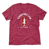 Stanford Law, Just Kidding Men/Unisex T-Shirt in Heather Raspberry color