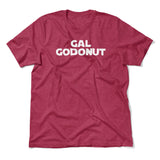 Gal Godonut Men/Unisex T-Shirt in Heather Raspberry color