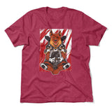German Shepard Gamer Dog Men/Unisex T-Shirt in Heather Raspberry color