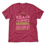 Not A Valid Argument Men/Unisex T-Shirt in Heather Raspberry color