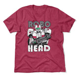 Robo Head Men/Unisex T-Shirt in Heather Raspberry color