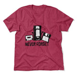 Never Forget The Old Stuff Men/Unisex T-Shirt in Heather Raspberry color