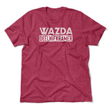 Wazda Deelwifkramer Men/Unisex T-Shirt in Heather Raspberry color
