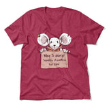 Willing To Undergo Scientific Research For Food Men/Unisex T-Shirt in Heather Raspberry color