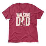 The Walking Dad Men/Unisex T-Shirt in Heather Raspberry color