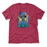 Alien Joint Men/Unisex T-Shirt in Heather Raspberry color