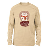 Hedge Hog Potter Men/Unisex Drop Shoulder Sweatshirt in Heather Sand Dune color