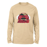 Fart And Furious Men/Unisex Drop Shoulder Sweatshirt in Heather Sand Dune color