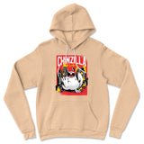 Chinzilla Monster Hoodie in Heather Sand Dune color