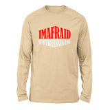 Imafraid Jumitbeeinnagang Men/Unisex Drop Shoulder Sweatshirt in Heather Sand Dune color